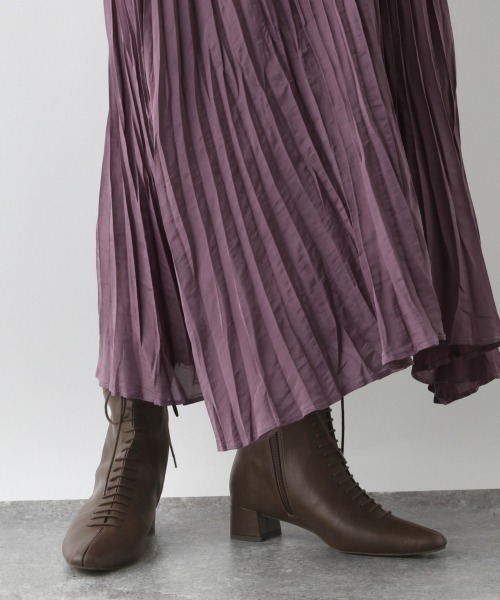 A part by(アパートバイ)の「Fレザーレースアップブーツ 918776(ブーツ・レディース・ブラック/ブラウン・MEDIUM/LARGE)」の13枚目の写真