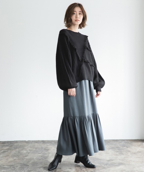 A part by(アパートバイ)の「Fレザーレースアップブーツ 918776(ブーツ・レディース・ブラック/ブラウン・MEDIUM/LARGE)」の11枚目の写真