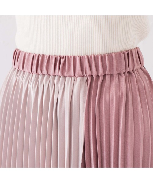 LOUNGEDRESS（ラウンジドレス）の「配色プリーツスカート（スカート・レディース・ピンク/キャメル/ブルー・FREE）」の14枚目の写真
