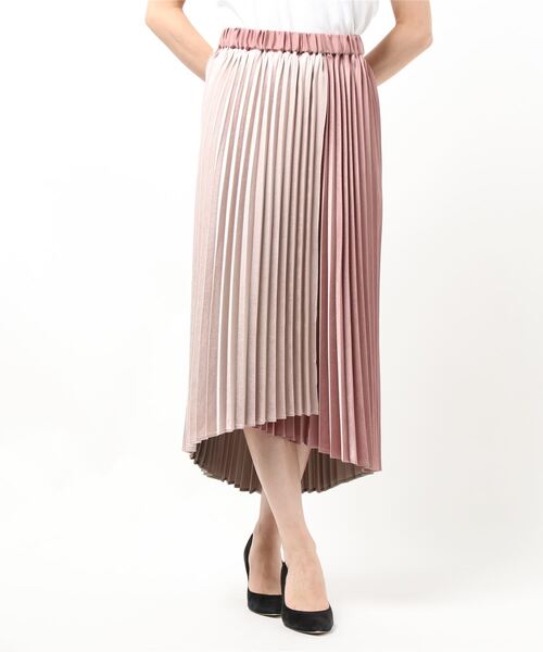 LOUNGEDRESS（ラウンジドレス）の「配色プリーツスカート（スカート・レディース・ピンク/キャメル/ブルー・FREE）」の10枚目の写真