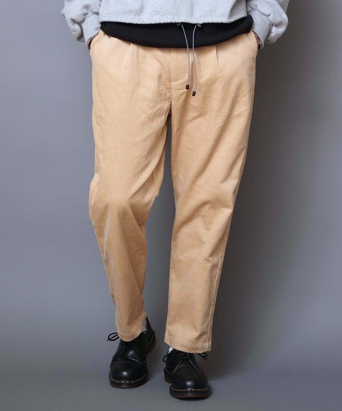 KANGOL（カンゴール）の「【KANGOL/カンゴール】コーデュロイパンツ　ワイドパンツ　テーパードシルエット　ウエストゴム仕様（その他パンツ・メンズ・ベージュ/ブラウン・MEDIUM/LARGE/X-LARGE）」の6枚目の写真