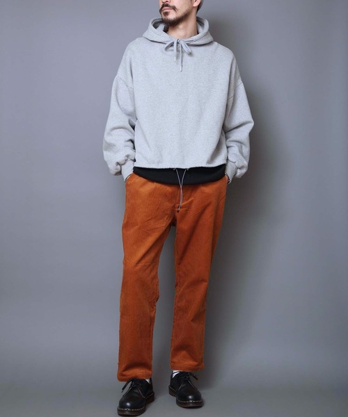 KANGOL（カンゴール）の「【KANGOL/カンゴール】コーデュロイパンツ　ワイドパンツ　テーパードシルエット　ウエストゴム仕様（その他パンツ・メンズ・ベージュ/ブラウン・MEDIUM/LARGE/X-LARGE）」の3枚目の写真