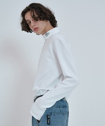 OY | 『OY/オーワイ』WEAVE LOGO POLA T/ウェーブロゴ ポーラロングTシャツ(Tシャツ/カットソー)