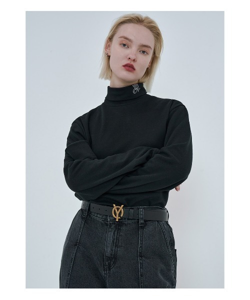 OY（オーワイ）の「『OY/オーワイ』WEAVE LOGO POLA T/ウェーブロゴ ポーラロングTシャツ（Tシャツ/カットソー・メンズ・ホワイト/ブラック・FREE）」の13枚目の写真