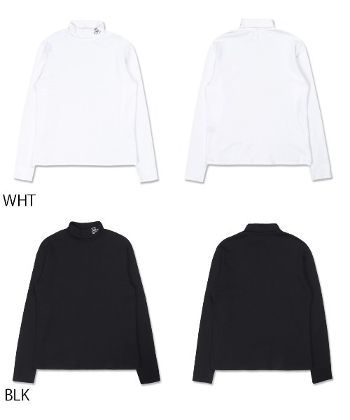 OY（オーワイ）の「『OY/オーワイ』WEAVE LOGO POLA T/ウェーブロゴ ポーラロングTシャツ（Tシャツ/カットソー・メンズ・ホワイト/ブラック・FREE）」の4枚目の写真