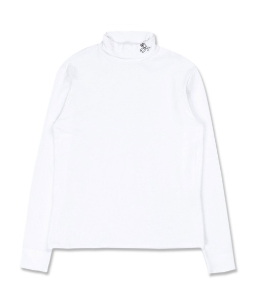 OY（オーワイ）の「『OY/オーワイ』WEAVE LOGO POLA T/ウェーブロゴ ポーラロングTシャツ（Tシャツ/カットソー・メンズ・ホワイト/ブラック・FREE）」の9枚目の写真