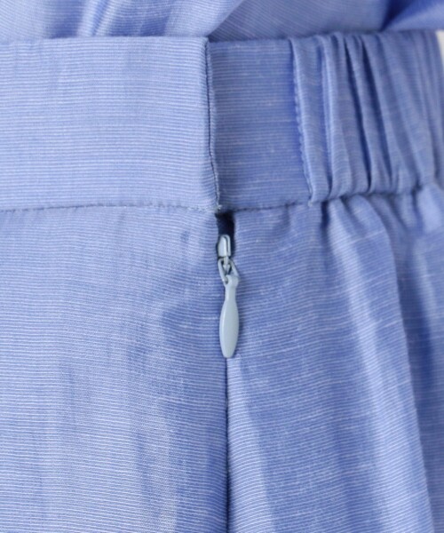 NOLLEY’S（ノーリーズ）の「【WEB限定カラーあり】シアースラブミディフレアスカート（スカート・レディース・サックスブルー/サーモンピンク/ネイビー/ミント/グリーン/インディゴブルー/ライトパープル/オリーブ・34/36/38）」の9枚目の写真