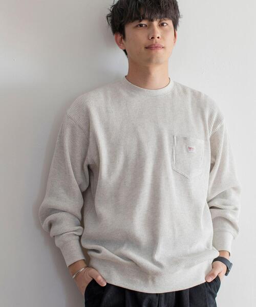 SMITH'S（スミス）の「SMITH’S(スミス)別注ワッフルクルーネック#（Tシャツ/カットソー・メンズ・ナチュラル/ベージュ/ダークグレー・LARGE/SMALL/MEDIUM/X-LARGE）」の20枚目の写真