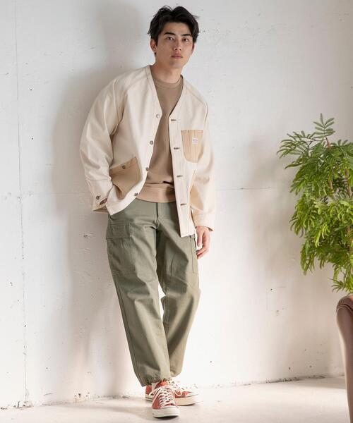 SMITH'S（スミス）の「SMITH’S(スミス)別注ワッフルクルーネック#（Tシャツ/カットソー・メンズ・ナチュラル/ベージュ/ダークグレー・LARGE/SMALL/MEDIUM/X-LARGE）」の17枚目の写真