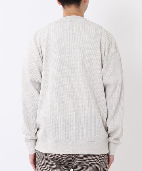 SMITH'S（スミス）の「SMITH’S(スミス)別注ワッフルクルーネック#（Tシャツ/カットソー・メンズ・ナチュラル/ベージュ/ダークグレー・LARGE/SMALL/MEDIUM/X-LARGE）」の4枚目の写真