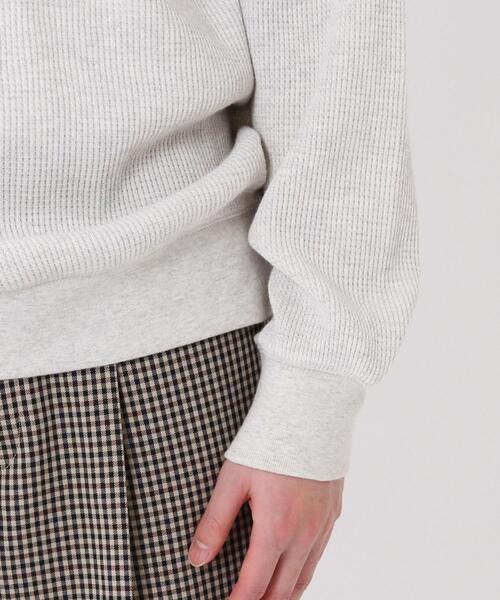 SMITH'S（スミス）の「SMITH’S(スミス)別注ワッフルクルーネック#（Tシャツ/カットソー・メンズ・ナチュラル/ベージュ/ダークグレー・LARGE/SMALL/MEDIUM/X-LARGE）」の7枚目の写真
