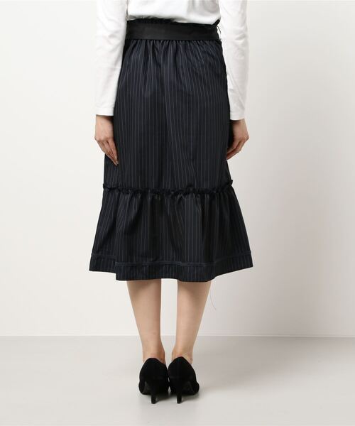 axes femme（アクシーズファム）の「花刺繍入り切替フレアスカート