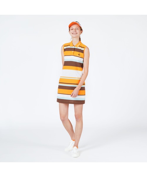 パネルボーダー ノースリーブワンピース ワンピース Viva ワンピース ドレス セール Heart ビバハート のファッション ワンピース Viva Viva Heart Golf