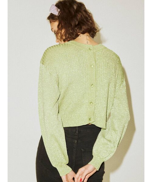 jouetie（ジュエティ）の「ラメ2WAYカーディガン（カーディガン/ボレロ・レディース・グリーン/ラベンダー/ブラック/ライトブルー・MEDIUM）」の16枚目の写真