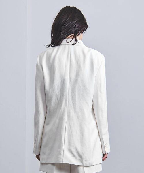 UNITED ARROWS（ユナイテッドアローズ）の「RPSP/UGCM 1ボタン テーラードジャケット（テーラードジャケット・レディース・ホワイト/ネイビー・38/36）」の3枚目の写真