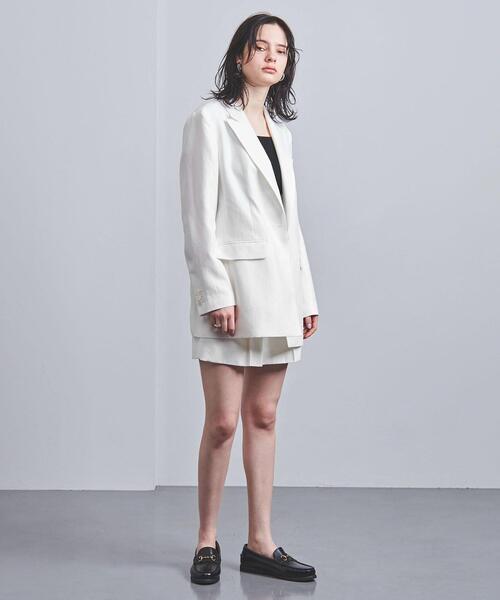 UNITED ARROWS（ユナイテッドアローズ）の「RPSP/UGCM 1ボタン テーラードジャケット（テーラードジャケット・レディース・ホワイト/ネイビー・38/36）」の12枚目の写真