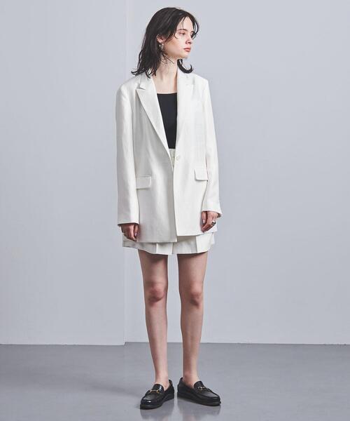 UNITED ARROWS（ユナイテッドアローズ）の「RPSP/UGCM 1ボタン テーラードジャケット（テーラードジャケット・レディース・ホワイト/ネイビー・38/36）」の7枚目の写真