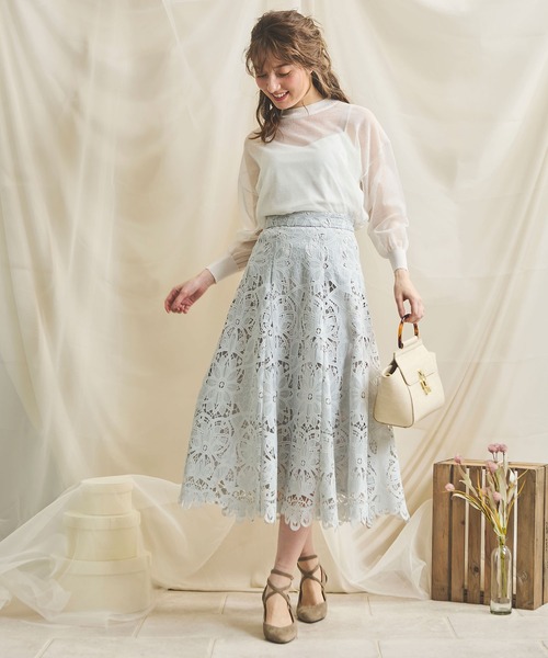 ★新品★lohen ローヘン　シアーハイネックニット　ホワイト lohen ローヘン ホールガーメントシアーハイネックニット グレー