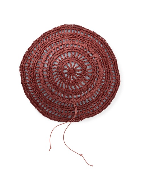 La Maison de Lyllis(メゾンドリリス)の「【La Maison de Lyllis】TULIP MESH HAT(ハット・レディース・オフホワイト/レンガ・FREE)」の3枚目の写真