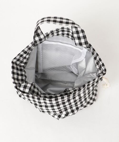 COMMON WARE（コモンウェアー）の「EC: RECIPE LUNCH SACK　保冷保温ランチ巾着袋（お弁当箱・レディース・ホワイト/ブルー/ブラック×ホワイト/ブラック/ピンク/ベージュ/グリーン/ライトベージュ/グレー/ライトグレー・FREE）」の13枚目の写真