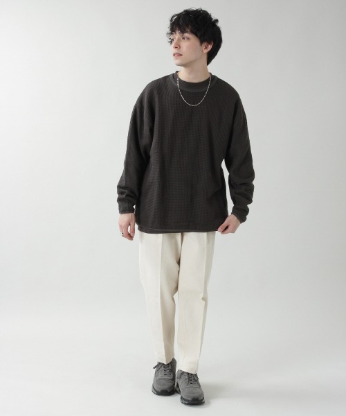 RAGEBLUE（レイジブルー）の「＜メッシュT＆ロンTセット＞メッシュアンサンブルロンT/931835（Tシャツ/カットソー・メンズ・グリーン系その他/その他19/ベージュ系その他2・MEDIUM/LARGE）」の6枚目の写真