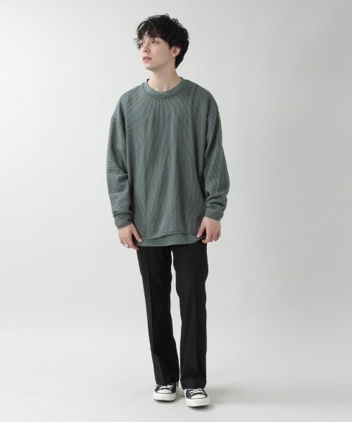 RAGEBLUE（レイジブルー）の「＜メッシュT＆ロンTセット＞メッシュアンサンブルロンT/931835（Tシャツ/カットソー・メンズ・グリーン系その他/その他19/ベージュ系その他2・MEDIUM/LARGE）」の19枚目の写真