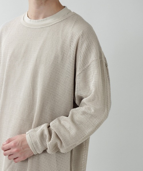 RAGEBLUE（レイジブルー）の「＜メッシュT＆ロンTセット＞メッシュアンサンブルロンT/931835（Tシャツ/カットソー・メンズ・グリーン系その他/その他19/ベージュ系その他2・MEDIUM/LARGE）」の5枚目の写真