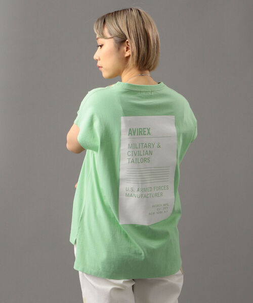 AVIREX（アヴィレックス）の「スリーブレス バックプリントティーシャツ/ SLEEVELESS BACK PRINT T-SHIRT（Tシャツ/カットソー・レディース・ホワイト/ミント・FREE）」の17枚目の写真