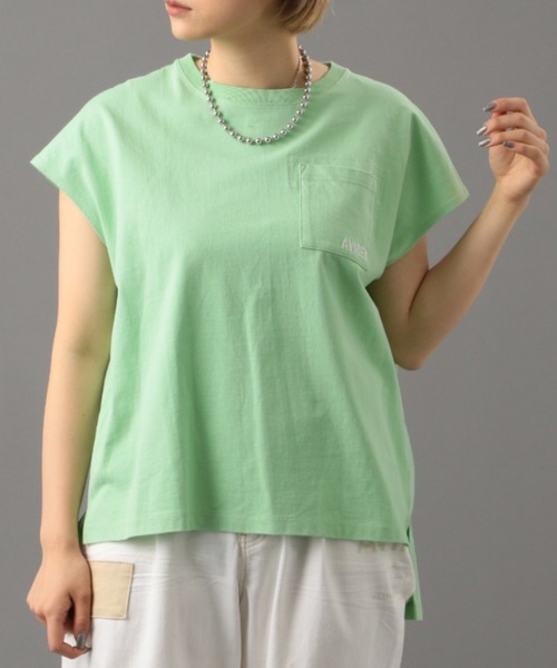 AVIREX（アヴィレックス）の「スリーブレス バックプリントティーシャツ/ SLEEVELESS BACK PRINT T-SHIRT（Tシャツ/カットソー・レディース・ホワイト/ミント・FREE）」の14枚目の写真