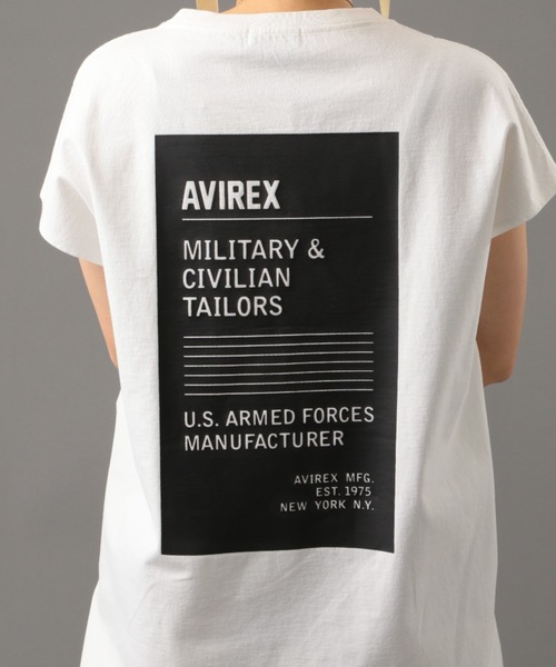 AVIREX（アヴィレックス）の「スリーブレス バックプリントティーシャツ/ SLEEVELESS BACK PRINT T-SHIRT（Tシャツ/カットソー・レディース・ホワイト/ミント・FREE）」の5枚目の写真