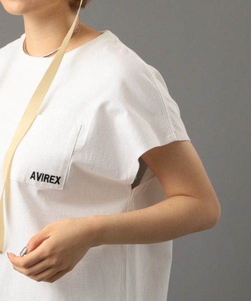 AVIREX（アヴィレックス）の「スリーブレス バックプリントティーシャツ/ SLEEVELESS BACK PRINT T-SHIRT（Tシャツ/カットソー・レディース・ホワイト/ミント・FREE）」の15枚目の写真