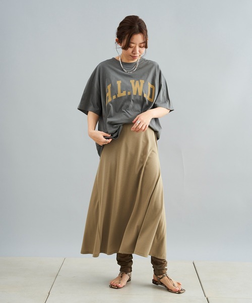 DouDou（ドゥドゥ）の「HLWD T（Tシャツ/カットソー・レディース・ホワイト/チャコールグレー/ピンク・FREE）」の16枚目の写真