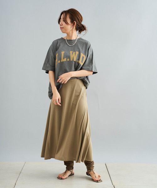 DouDou（ドゥドゥ）の「HLWD T（Tシャツ/カットソー・レディース・ホワイト/チャコールグレー/ピンク・FREE）」の22枚目の写真