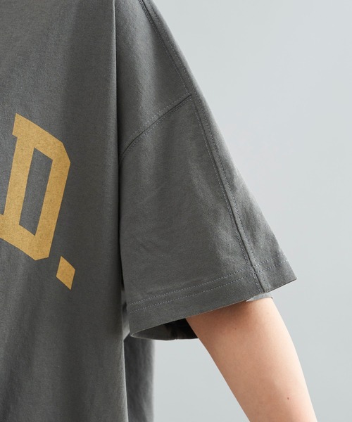 DouDou（ドゥドゥ）の「HLWD T（Tシャツ/カットソー・レディース・ホワイト/チャコールグレー/ピンク・FREE）」の9枚目の写真