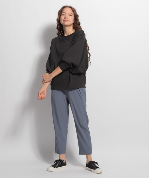 NUMERALS（ヌメラルズ）の「[NUMERALS]タックパンツ（スラックス・レディース・ブラック/ベージュ/ブルー・MEDIUM/LARGE）」の19枚目の写真