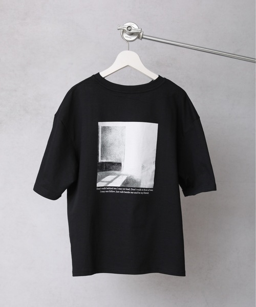 ap retro（アプレトロ）の「ミニ裏毛バックプリントTEE【ZOZO限定アイテム】（Tシャツ/カットソー・レディース・ライトブルー/ブラック/ベージュ/カーキ/アイボリー/ブルーグリーン/ライトベージュ/チャコール・FREE）」の21枚目の写真