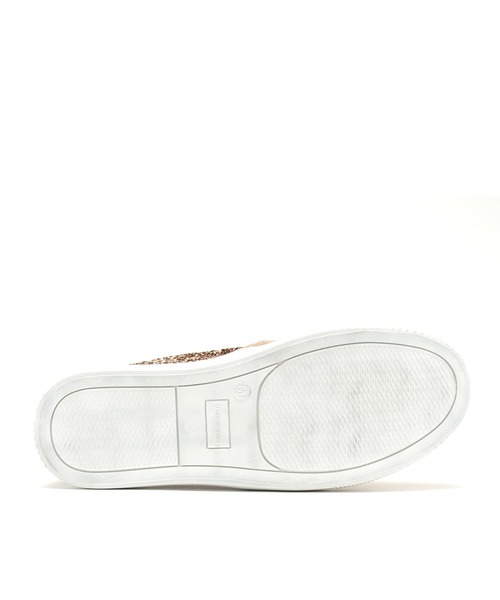 grandfleur（グランドフルール）の「ハラコ調素材のスリッポンスニーカー（スニーカー・レディース・ホワイト/ベージュ・M/LL/L/S）」の8枚目の写真