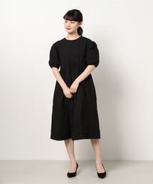 a lot of love | ビッグランタンスリーブ　ティアードフレア　ワンピース(ワンピース)