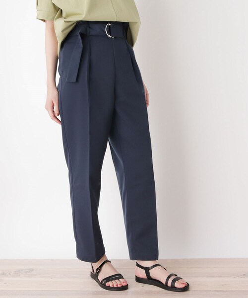 pink adobe（ピンクアドベ）の「◆【M-LL】太ベルト付きセンタープレスパンツ（その他パンツ・レディース・カーキ/ネイビー/ライトベージュ/オレンジ・38/42/40）」の3枚目の写真