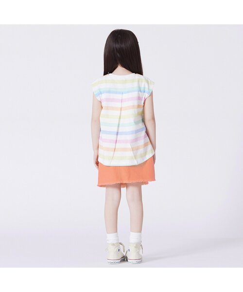 BREEZE（ブリーズ）の「カラフルフリンジスカート（スカート・キッズ・チャコール/オレンジ/ブルー・120/130/100/150/90/140/110）」の9枚目の写真