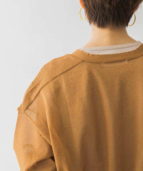 URBAN RESEARCH（アーバンリサーチ）の「シアーショート丈カーディガン（カーディガン/ボレロ・レディース・ブラウン/ブラック/イエロー・FREE）」の5枚目の写真