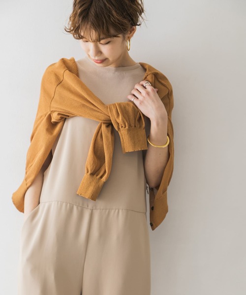URBAN RESEARCH（アーバンリサーチ）の「シアーショート丈カーディガン（カーディガン/ボレロ・レディース・ブラウン/ブラック/イエロー・FREE）」の7枚目の写真