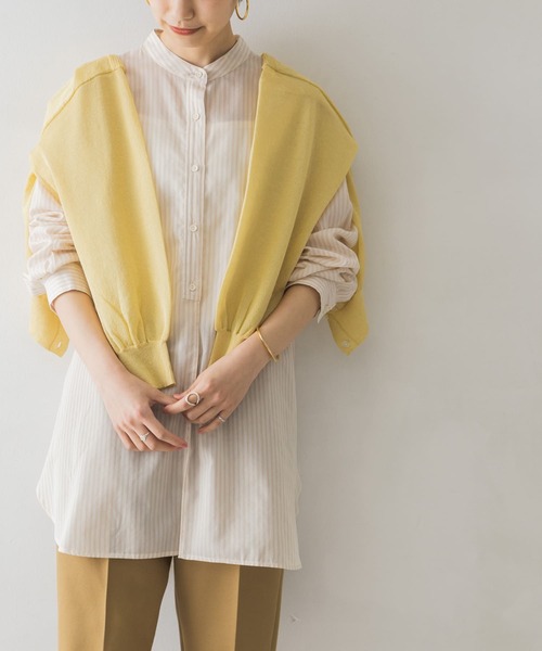 URBAN RESEARCH（アーバンリサーチ）の「シアーショート丈カーディガン（カーディガン/ボレロ・レディース・ブラウン/ブラック/イエロー・FREE）」の21枚目の写真
