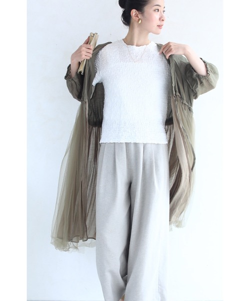 cawaii(カワイイ)の「アイロン不要くしゅくしゅTシャツ(Tシャツ/カットソー・レディース・ホワイト/ブラック・FREE)」の15枚目の写真