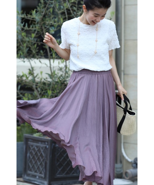 cawaii(カワイイ)の「アイロン不要くしゅくしゅTシャツ(Tシャツ/カットソー・レディース・ホワイト/ブラック・FREE)」の19枚目の写真