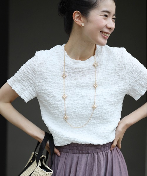 cawaii(カワイイ)の「アイロン不要くしゅくしゅTシャツ(Tシャツ/カットソー・レディース・ホワイト/ブラック・FREE)」の20枚目の写真