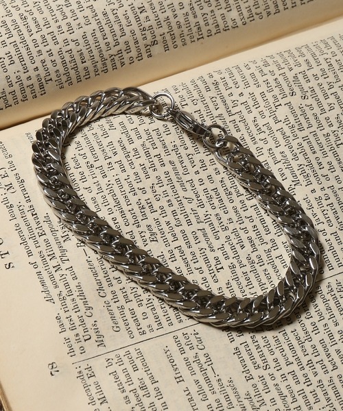 SPINNS（スピンズ）の「シルバーボリュームチェーンプレスレット（ブレスレット・メンズ・A/B・ONESIZE）」の2枚目の写真