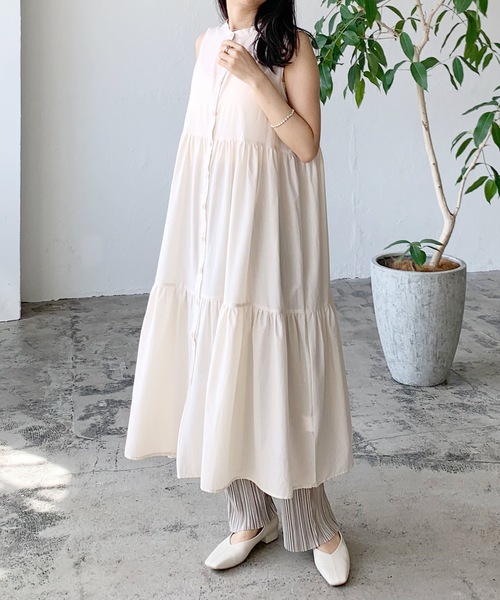 LIAN(リアン)の「ローンティアードワンピース(シャツワンピース・レディース・イエロー/ブラック/オフホワイト/ブラウン・FREE)」の13枚目の写真