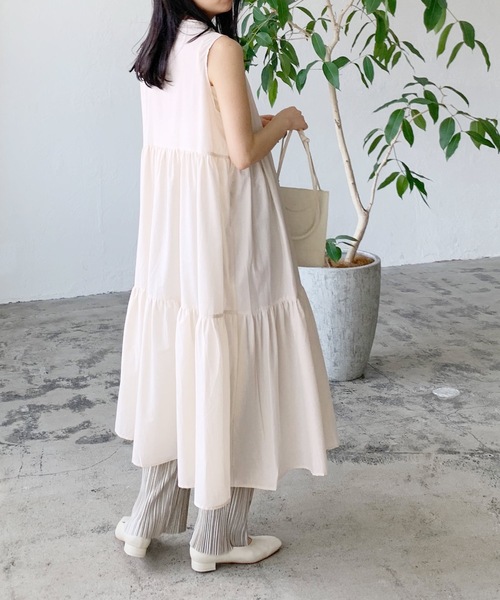 LIAN(リアン)の「ローンティアードワンピース(シャツワンピース・レディース・イエロー/ブラック/オフホワイト/ブラウン・FREE)」の18枚目の写真