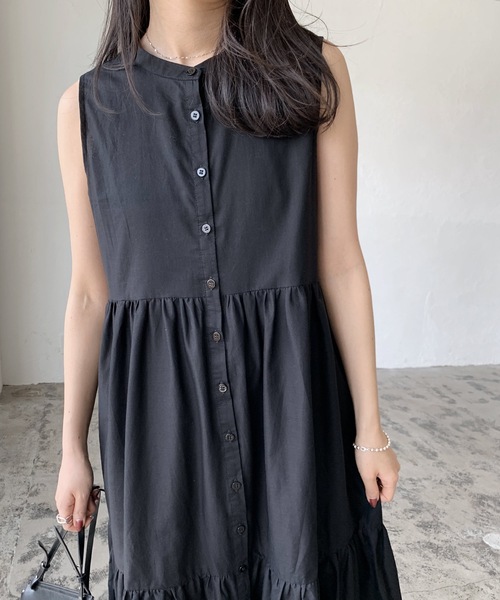 LIAN(リアン)の「ローンティアードワンピース(シャツワンピース・レディース・イエロー/ブラック/オフホワイト/ブラウン・FREE)」の16枚目の写真